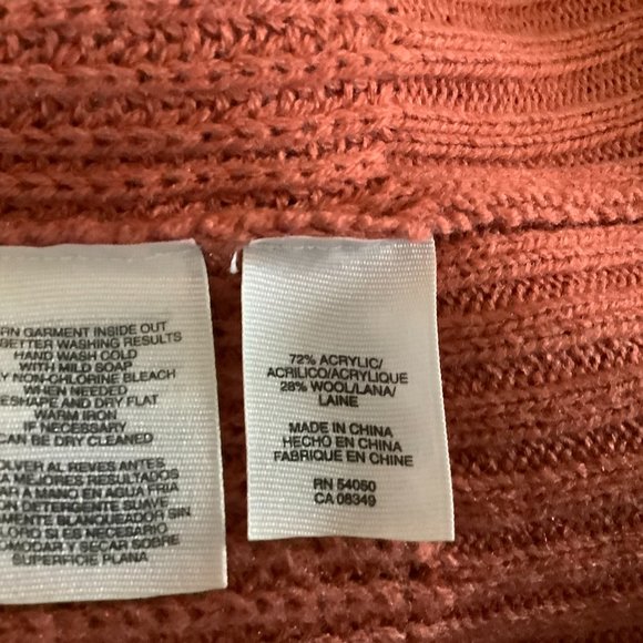 Rachel Roy Sweater, pumpkin color, size medium - Picture 5 of 6